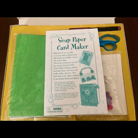 Soap Paper Card Maker/Creativity for kids NWOT - Picture 8 of 13